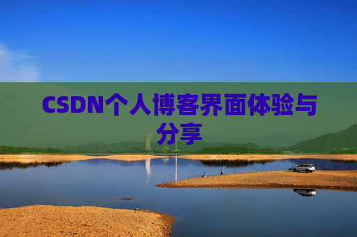 CSDN个人博客界面体验与分享